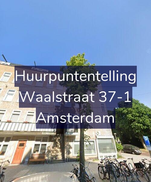 Foto gevel Huurpuntentelling voor Waalstraat 37-1, Amsterdam