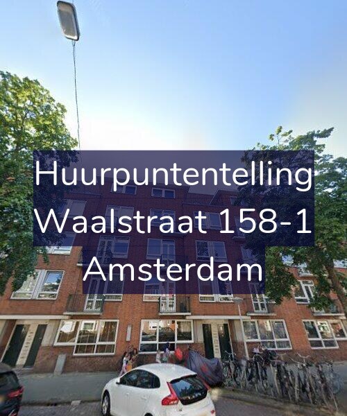 Foto gevel Huurpuntentelling voor Waalstraat 158-1, Amsterdam