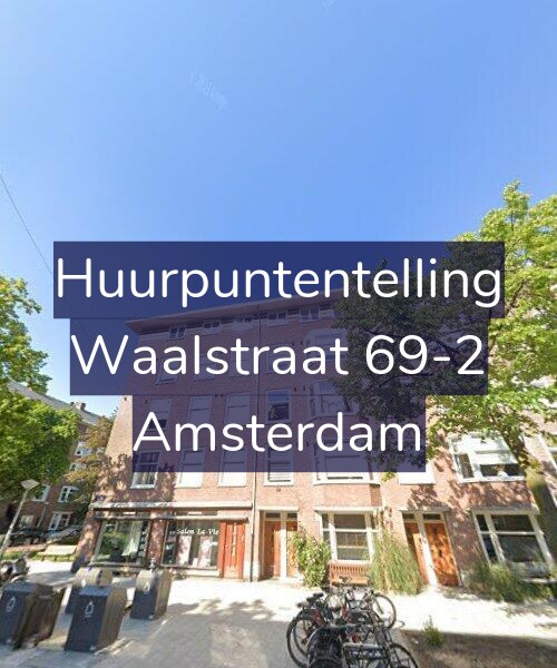 Foto gevel Huurpuntentelling voor Waalstraat 69-2, Amsterdam