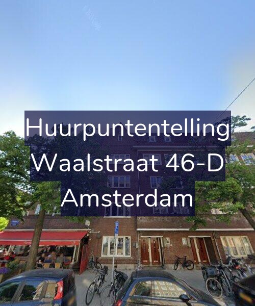 Foto gevel Huurpuntentelling voor Waalstraat 46-D, Amsterdam