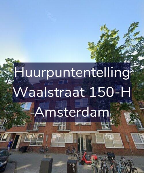 Foto gevel Huurpuntentelling voor Waalstraat 150-H, Amsterdam