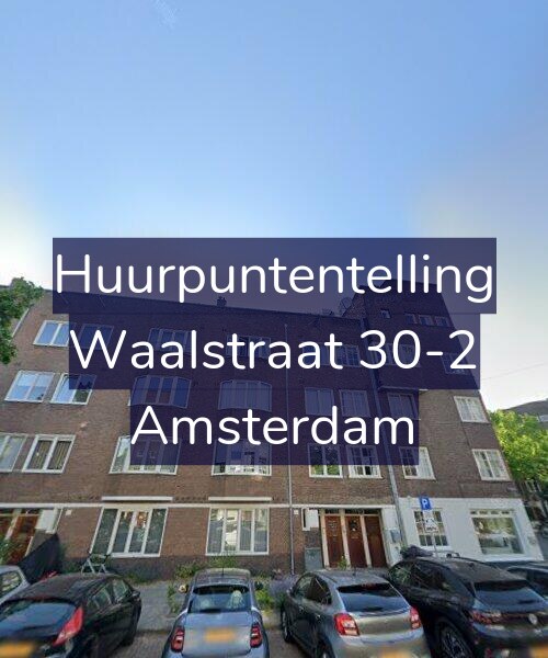 Foto gevel Huurpuntentelling voor Waalstraat 30-2, Amsterdam
