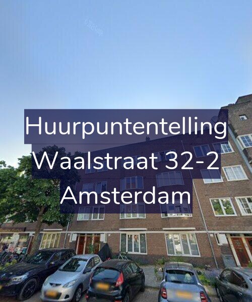 Foto gevel Huurpuntentelling voor Waalstraat 32-2, Amsterdam