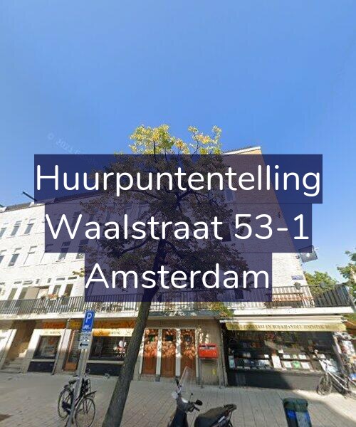 Foto gevel Huurpuntentelling voor Waalstraat 53-1, Amsterdam