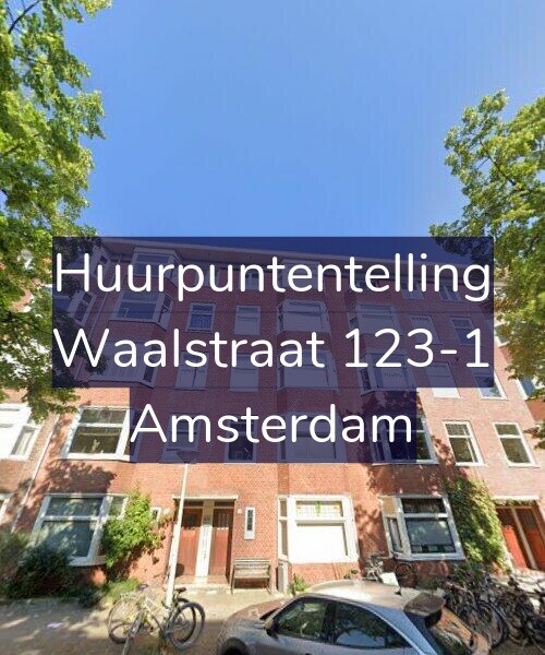 Foto gevel Huurpuntentelling voor Waalstraat 123-1, Amsterdam