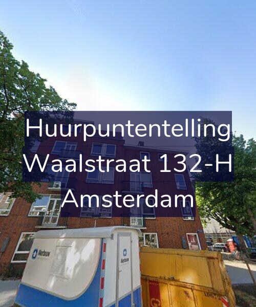 Foto gevel Huurpuntentelling voor Waalstraat 132-H, Amsterdam