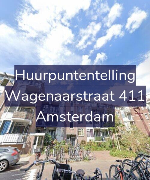 Foto gevel Huurpuntentelling voor Wagenaarstraat 411, Amsterdam