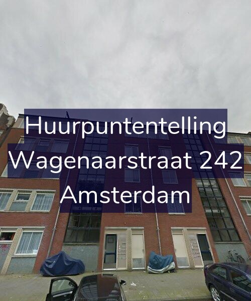 Foto gevel Huurpuntentelling voor Wagenaarstraat 242, Amsterdam