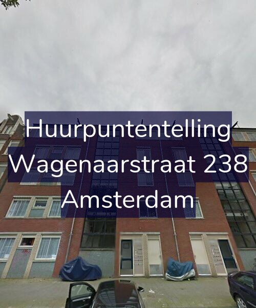 Foto gevel Huurpuntentelling voor Wagenaarstraat 238, Amsterdam