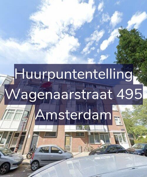 Foto gevel Huurpuntentelling voor Wagenaarstraat 495, Amsterdam
