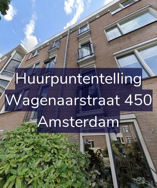 Foto gevel Huurpuntentelling voor Wagenaarstraat 450, Amsterdam