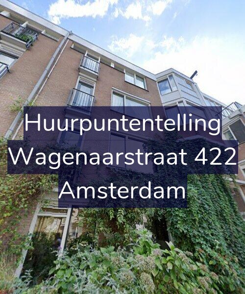 Foto gevel Huurpuntentelling voor Wagenaarstraat 422, Amsterdam