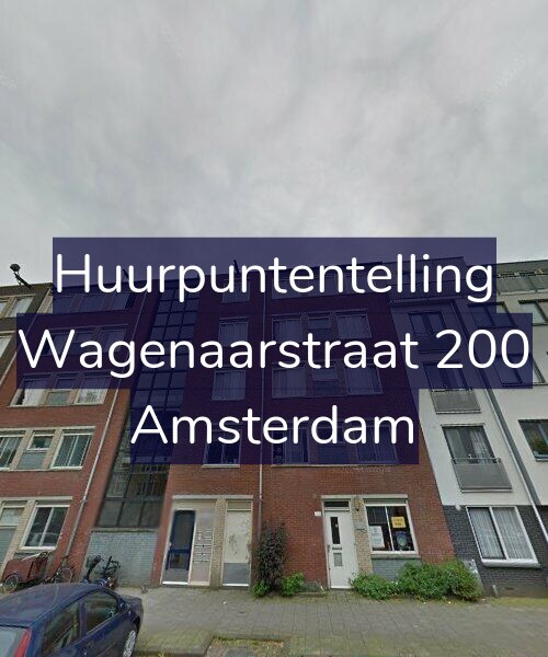 Foto gevel Huurpuntentelling voor Wagenaarstraat 200, Amsterdam