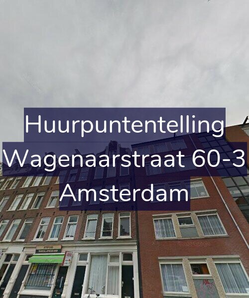 Foto gevel Huurpuntentelling voor Wagenaarstraat 60-3, Amsterdam