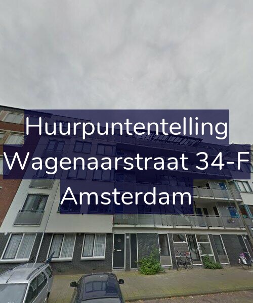 Foto gevel Huurpuntentelling voor Wagenaarstraat 34-F, Amsterdam