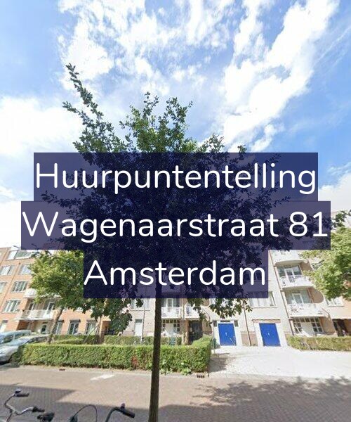 Foto gevel Huurpuntentelling voor Wagenaarstraat 81, Amsterdam