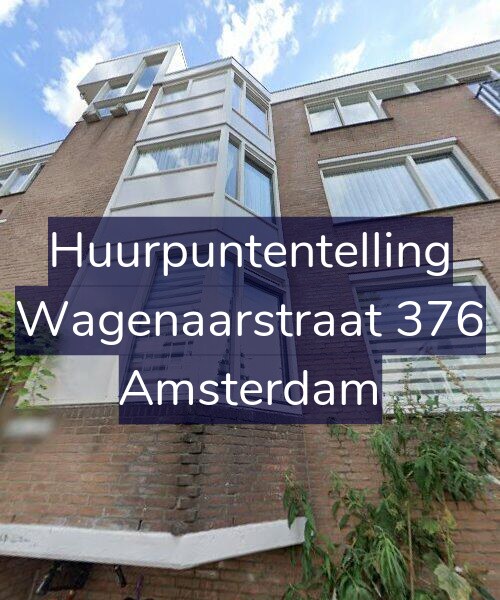 Foto gevel Huurpuntentelling voor Wagenaarstraat 376, Amsterdam