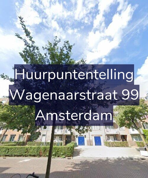 Foto gevel Huurpuntentelling voor Wagenaarstraat 99, Amsterdam