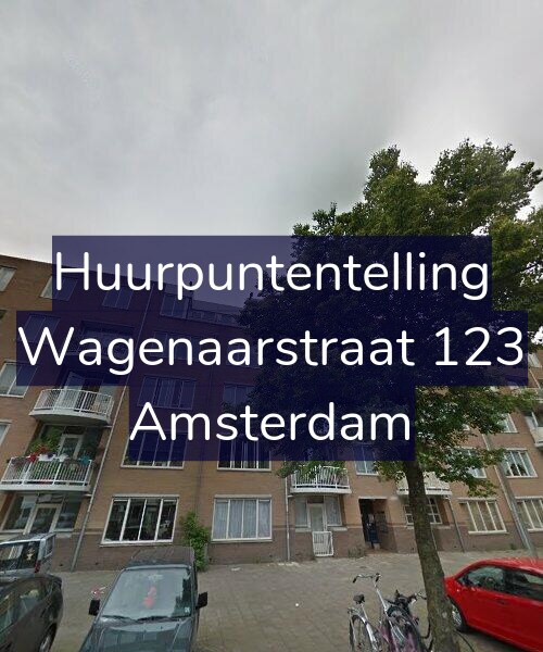 Foto gevel Huurpuntentelling voor Wagenaarstraat 123, Amsterdam