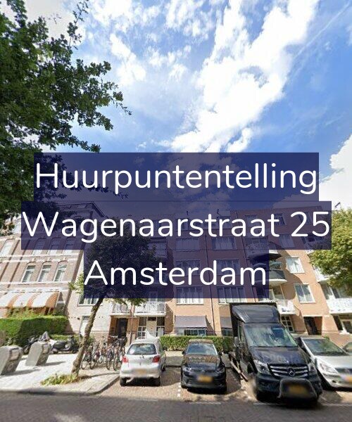 Foto gevel Huurpuntentelling voor Wagenaarstraat 25, Amsterdam