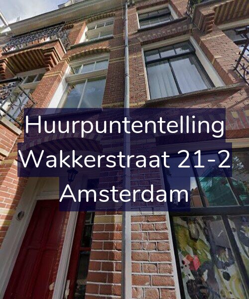 Foto gevel Huurpuntentelling voor Wakkerstraat 21-2, Amsterdam