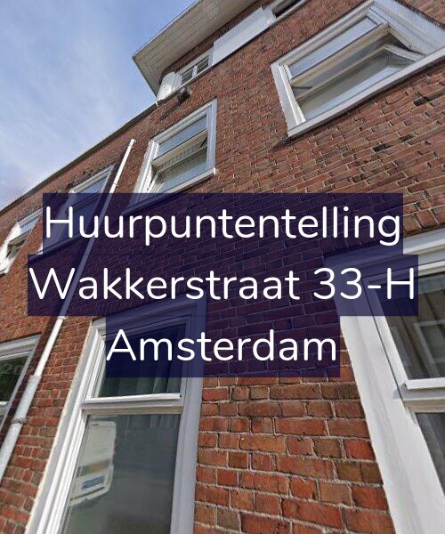 Foto gevel Huurpuntentelling voor Wakkerstraat 33-H, Amsterdam