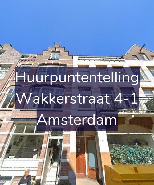 Foto gevel Huurpuntentelling voor Wakkerstraat 4-1, Amsterdam