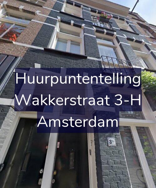 Foto gevel Huurpuntentelling voor Wakkerstraat 3-H, Amsterdam