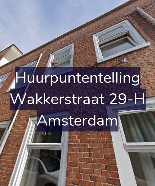 Foto gevel Huurpuntentelling voor Wakkerstraat 29-H, Amsterdam