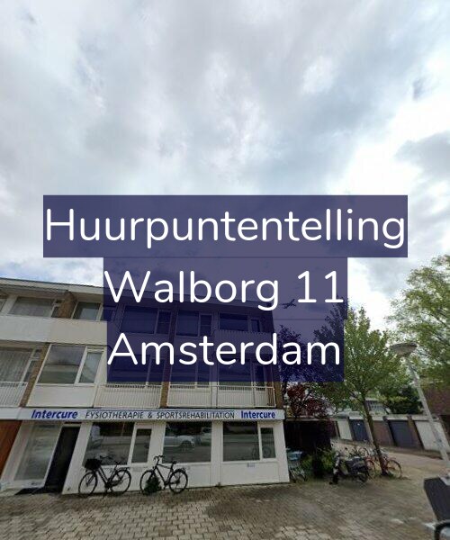 Foto gevel Huurpuntentelling voor Walborg 11, Amsterdam
