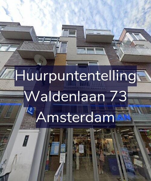 Foto gevel Huurpuntentelling voor Waldenlaan 73, Amsterdam