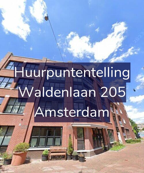 Foto gevel Huurpuntentelling voor Waldenlaan 205, Amsterdam