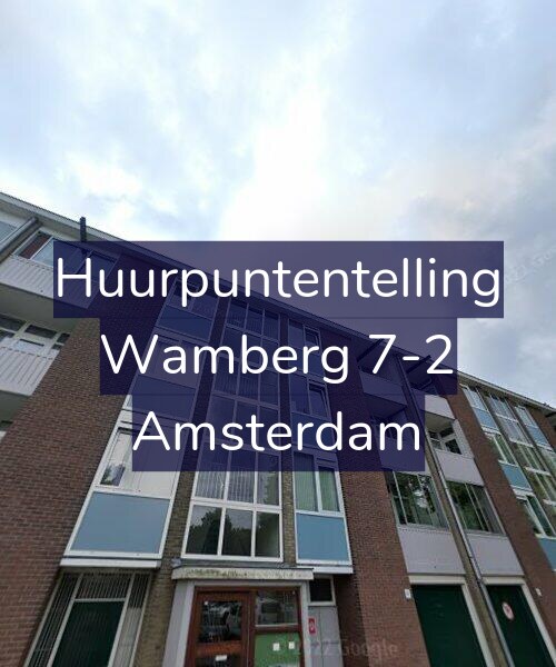 Foto gevel Huurpuntentelling voor Wamberg 7-2, Amsterdam