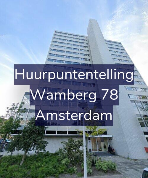 Foto gevel Huurpuntentelling voor Wamberg 78, Amsterdam