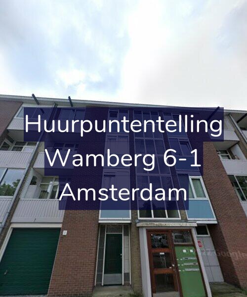 Foto gevel Huurpuntentelling voor Wamberg 6-1, Amsterdam