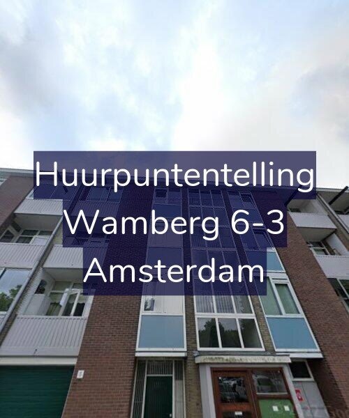 Foto gevel Huurpuntentelling voor Wamberg 6-3, Amsterdam