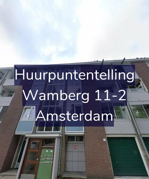 Foto gevel Huurpuntentelling voor Wamberg 11-2, Amsterdam