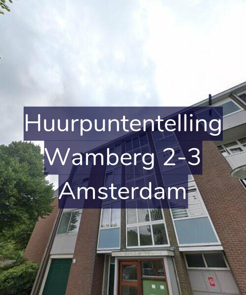 Foto gevel Huurpuntentelling voor Wamberg 2-3, Amsterdam