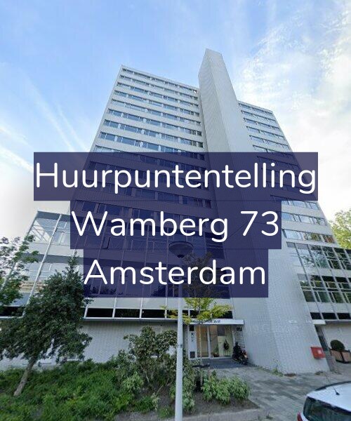 Foto gevel Huurpuntentelling voor Wamberg 73, Amsterdam