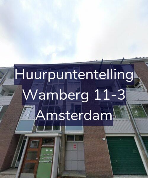 Foto gevel Huurpuntentelling voor Wamberg 11-3, Amsterdam
