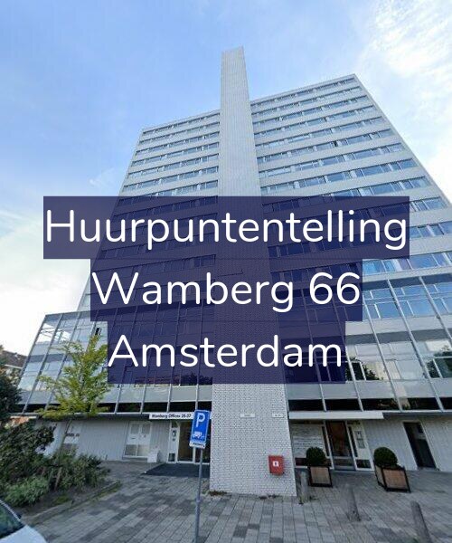 Foto gevel Huurpuntentelling voor Wamberg 66, Amsterdam