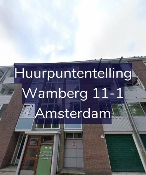 Foto gevel Huurpuntentelling voor Wamberg 11-1, Amsterdam
