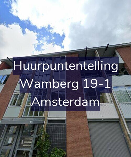 Foto gevel Huurpuntentelling voor Wamberg 19-1, Amsterdam
