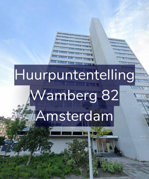 Foto gevel Huurpuntentelling voor Wamberg 82, Amsterdam