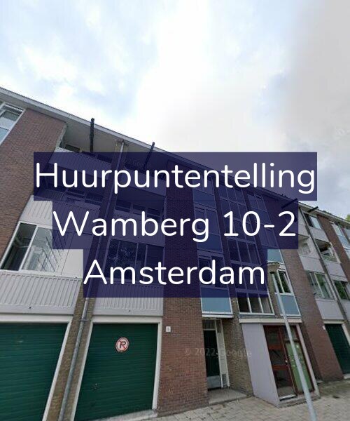 Foto gevel Huurpuntentelling voor Wamberg 10-2, Amsterdam