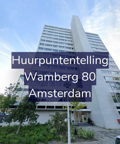 Foto gevel Huurpuntentelling voor Wamberg 80, Amsterdam