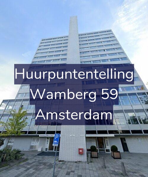 Foto gevel Huurpuntentelling voor Wamberg 59, Amsterdam