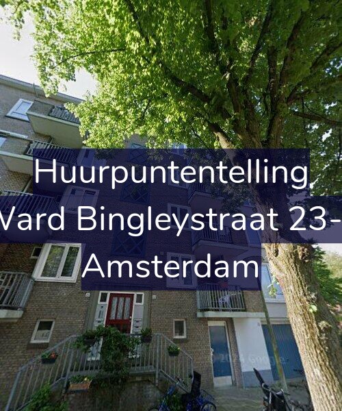 Foto gevel Huurpuntentelling voor Ward Bingleystraat 23-1, Amsterdam