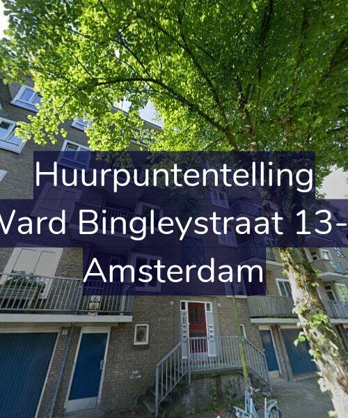 Foto gevel Huurpuntentelling voor Ward Bingleystraat 13-1, Amsterdam
