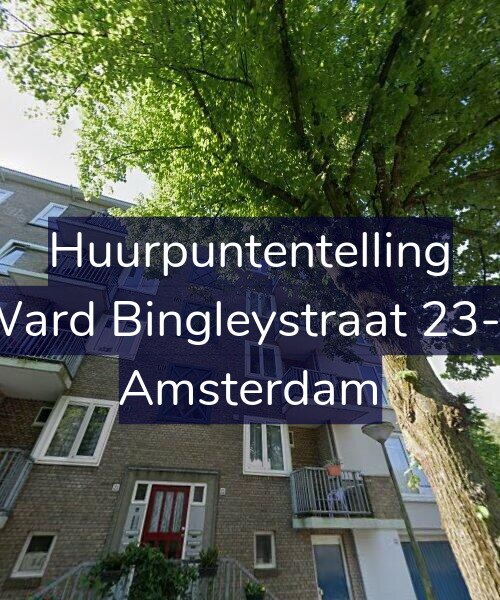Foto gevel Huurpuntentelling voor Ward Bingleystraat 23-2, Amsterdam